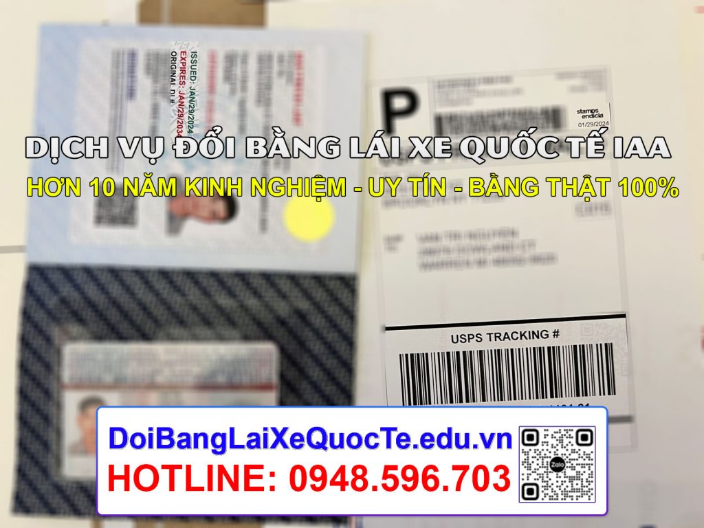 Doi bang lai xe quoc te IAA cho khach nhan bang tai My USA 30012024