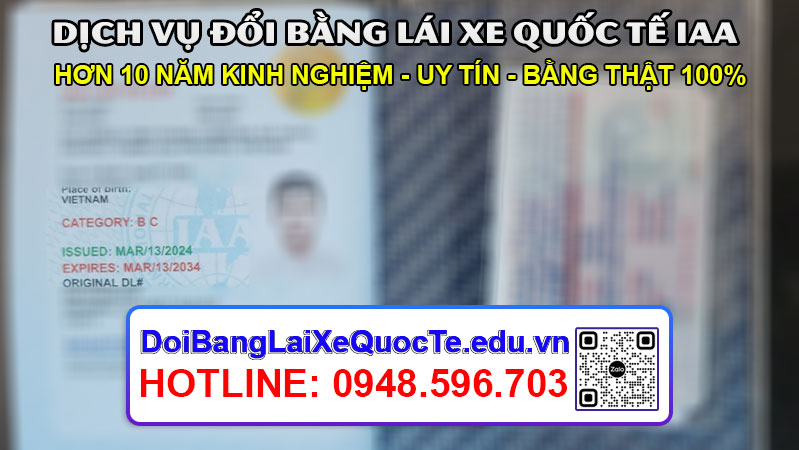Dich vu doi bang lai xe quoc te IAA sieu nhanh Bang ve ngay 21032024 2