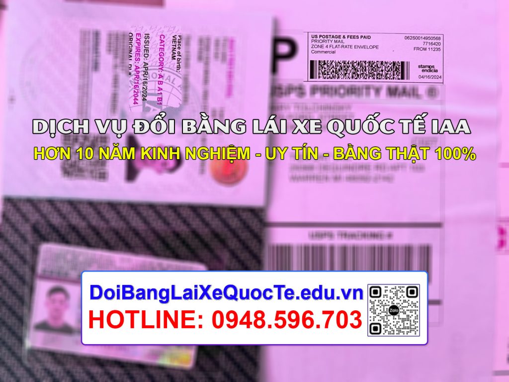 Doi bang lai xe quoc te IAA khach nhan bang Mien Phi tai My ngay 19042024