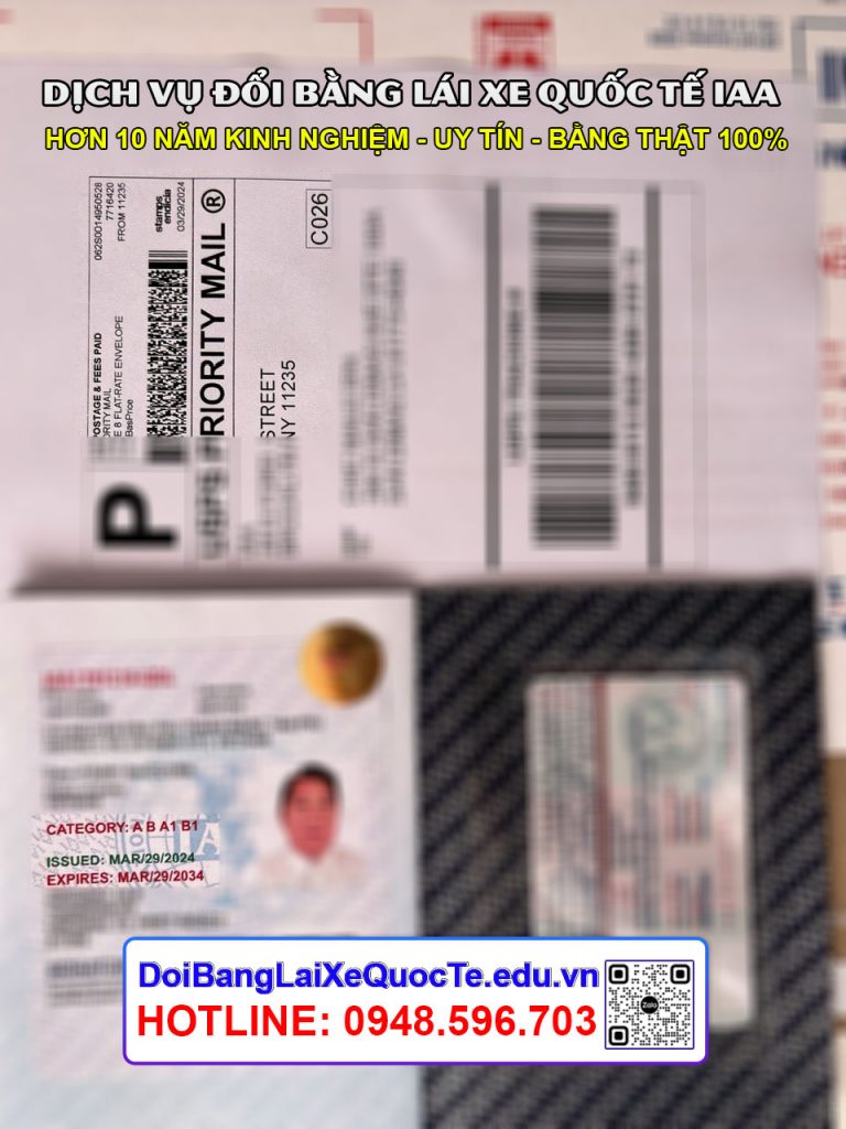 Doi bang lai xe quoc te IAA khach nhan bang Mien Phi tai My ngay 29032024