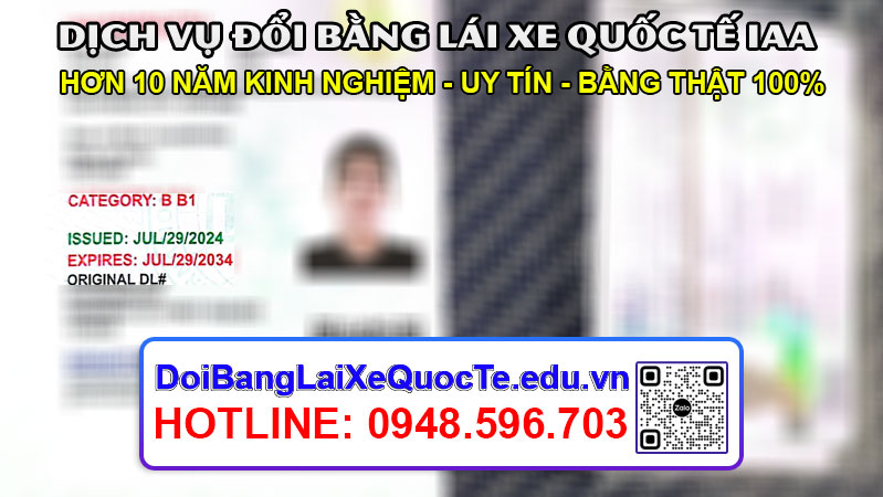 Thong bao bang lai xe quoc te IAA ngay 06082024 da co Dich vu doi bang lai xe quoc te IAA 6