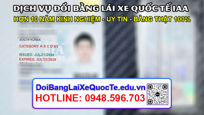 Thong bao bang lai xe quoc te IAA ngay 08082024 da co Dich vu doi bang lai xe quoc te IAA 3
